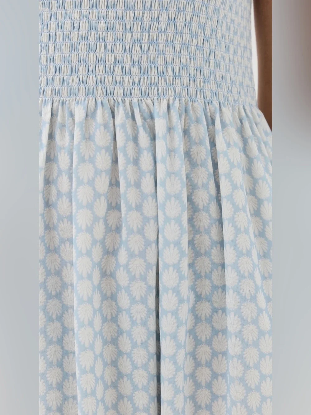 Hill House The Cosima Nap Dress Baroque Shells in Blue Size Small - Picture 3 of 10